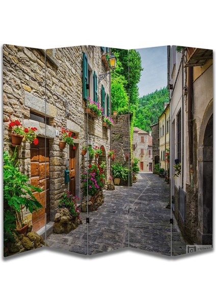 Manzara Temalı Özel Tasarım Paravan Room Divider 180 x 200 cm