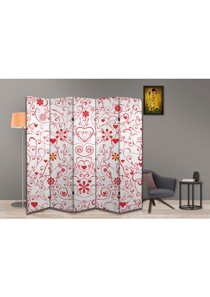 Aşk Temalı Özel Tasarım Paravan Room Divider 180 x 200 cm fiyatları