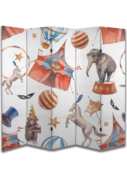 Çocuk Temalı Özel Tasarım Paravan Room Divider 180 x 200 cm