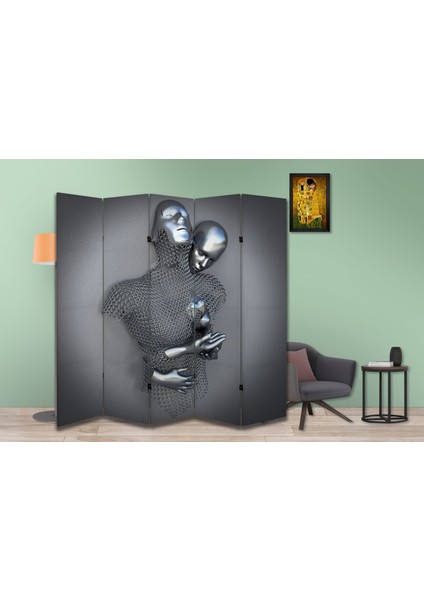 Insan Temalı Özel Tasarım Paravan Room Divider 180 x 200 cm fiyatları