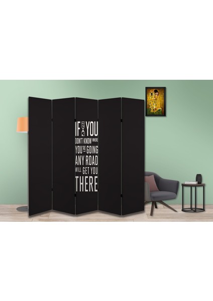 Motivasyon Temalı Özel Tasarım Paravan Room Divider 180 x 200 cm modelleri