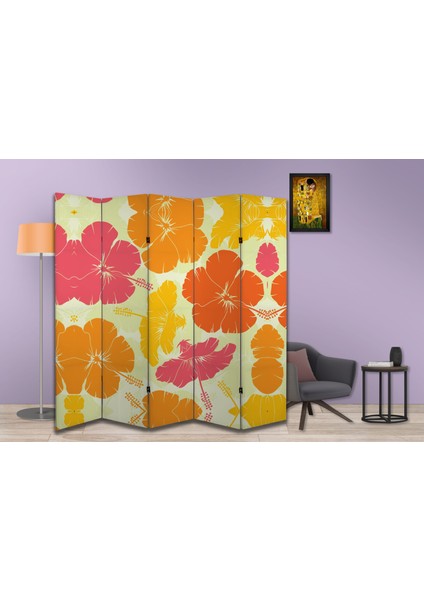 Doğa Temalı Özel Tasarım Paravan Room Divider 180 x 200 cm modelleri