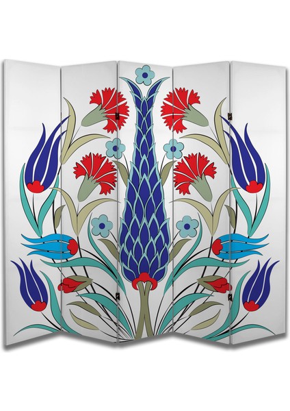 Motifli Özel Tasarım Paravan Room Divider 180 x 200 cm