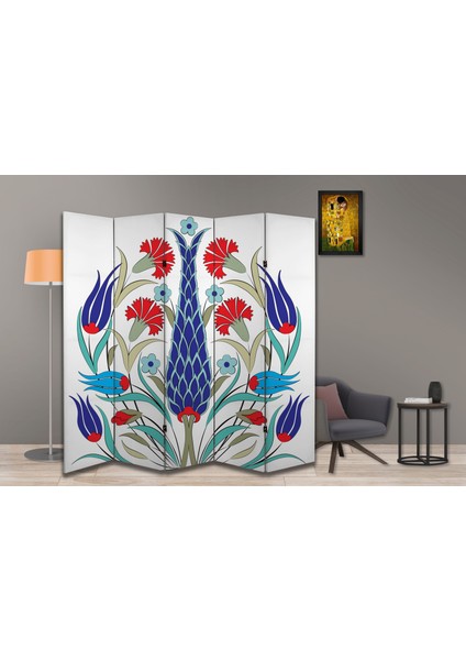 Motifli Özel Tasarım Paravan Room Divider 180 x 200 cm modelleri