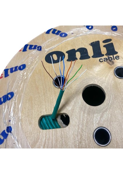 Onli 305MT 23AWG Utp Cat6 Network Kablosu Yeşil Yerli Üretim
