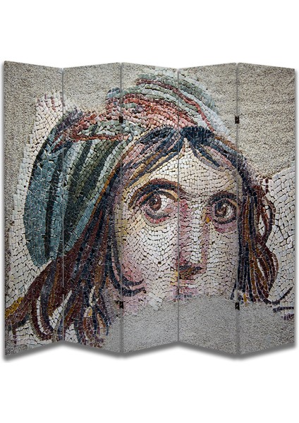 Motifli Özel Tasarım Paravan Room Divider 180 x 200 cm