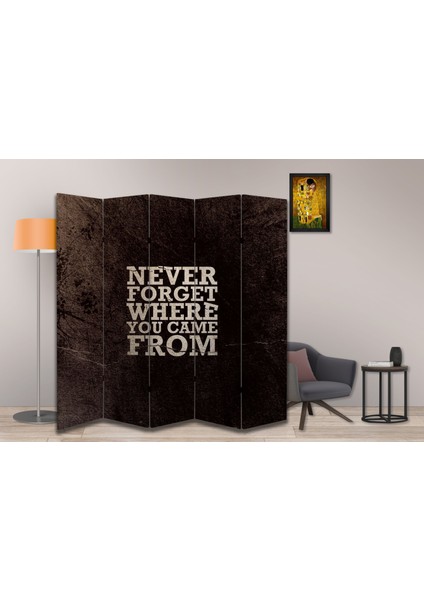 Motivasyon Temalı Özel Tasarım Paravan Room Divider 180 x 200 cm modelleri