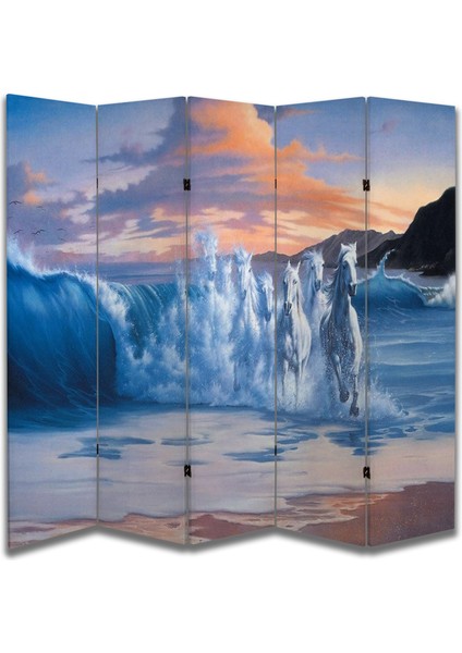 Manzara Temalı Özel Tasarım Paravan Room Divider 180 x 200 cm