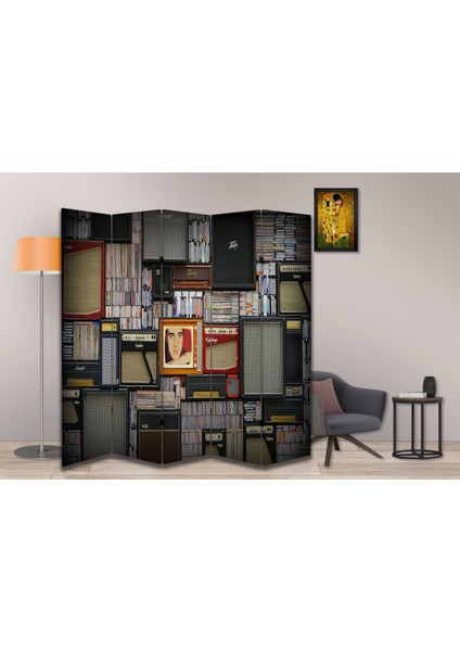 Retro Özel Tasarım Paravan Room Divider 180 x 200 cm fiyatları