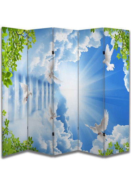 Manzara Temalı Özel Tasarım Paravan Room Divider 180 x 200 cm