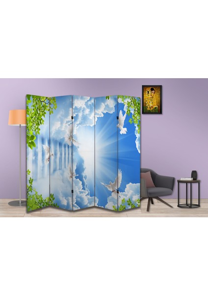 Manzara Temalı Özel Tasarım Paravan Room Divider 180 x 200 cm fiyatları