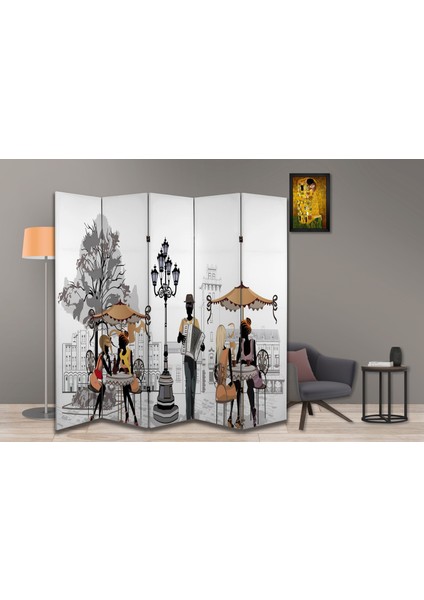 Şehir Temalı Özel Tasarım Paravan Room Divider 180 x 200 cm fiyatları