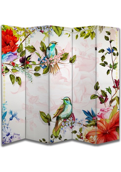 Doğa Temalı Özel Tasarım Paravan Room Divider 180 x 200 cm