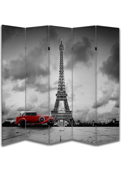 Şehir Temalı Özel Tasarım Paravan Room Divider 180 x 200 cm