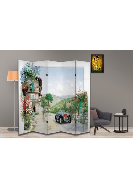 Manzara Temalı Özel Tasarım Paravan Room Divider 180 x 200 cm fiyatları