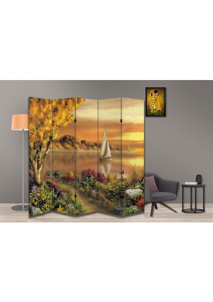 Manzara Temalı Özel Tasarım Paravan Room Divider 180 x 200 cm modelleri