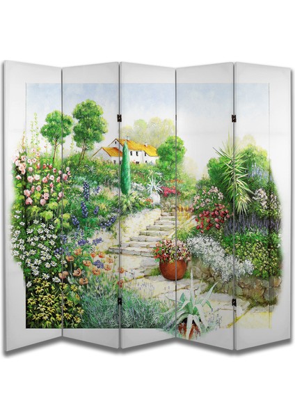 Doğa Temalı Özel Tasarım Paravan Room Divider 180 x 200 cm