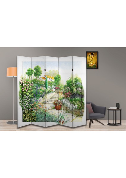 Doğa Temalı Özel Tasarım Paravan Room Divider 180 x 200 cm
