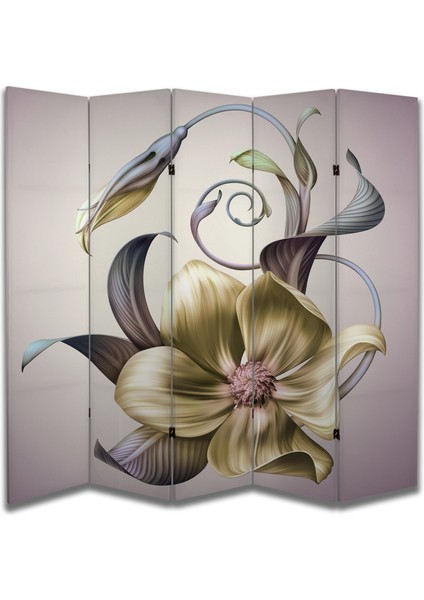 Motifli Özel Tasarım Paravan Room Divider 180 x 200 cm