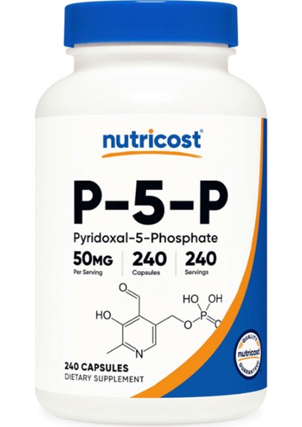 P-5-P, 50 Mg, 240 Capsules.tr Yetkili Satıcısı 4039