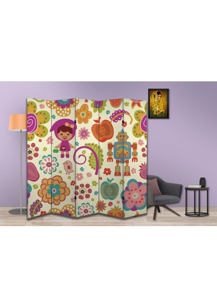 Çocuk Temalı Özel Tasarım Paravan Room Divider 180 x 200 cm fiyatları