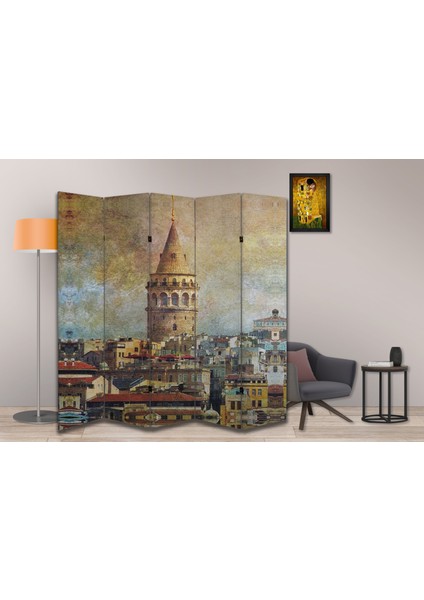 Şehir Temalı Özel Tasarım Paravan Room Divider 180 x 200 cm fiyatları