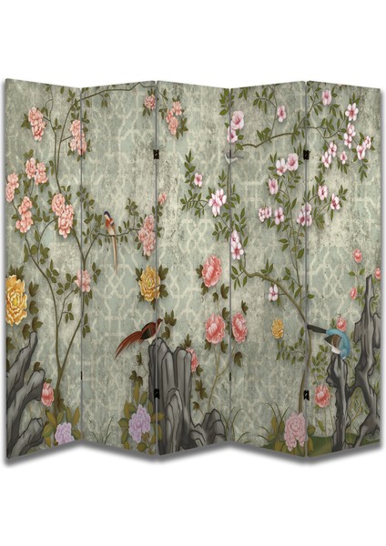 Doğa Temalı Özel Tasarım Paravan Room Divider 180 x 200 cm