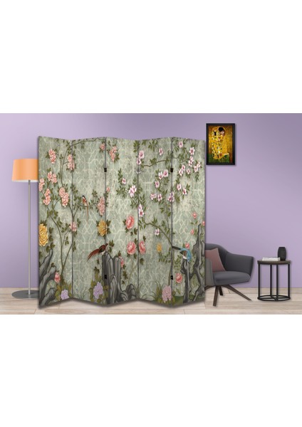 Doğa Temalı Özel Tasarım Paravan Room Divider 180 x 200 cm modelleri