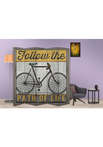 Retro Temalı Özel Tasarım Paravan Room Divider 180 x 200 cm fiyatları