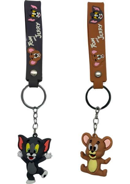 Silikon Anahtarlık Tom & Jerry