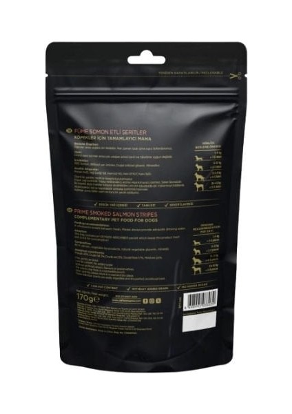 Snackies Natural Füme Somon Etli Şerit Köpek Ödül Maması 170 gr indirimleri