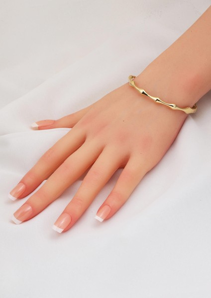 Kemik Model 14 Ayar Sarı Altın Kelepçe fiyatları