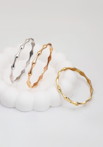 Kemik Model 14 Ayar Sarı Altın Kelepçe modelleri