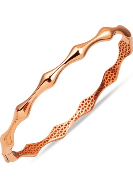 Kemik Model 14 Ayar Rose Altın Kelepçe