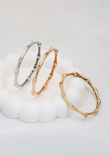 Beyaz Altın Işıltılı Kelepçe Bileklik 14 Ayar modelleri