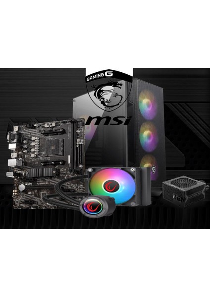 Msı Mag M100A Gaming Water Cooling R5600 4.4ghz 16GB Ram Rtx 2060 Gddr6 Windows 11 Wifi Masaüstü Bilgisayar