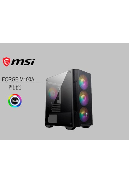Msı Mag M100A Gaming Water Cooling R5600 4.4ghz 16GB Ram Rtx 2060 Gddr6 Windows 11 Wifi Masaüstü Bilgisayar