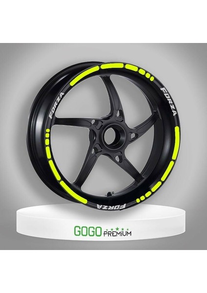 Florasan Sarı I Honda Forza Uyumlu 1 Set Jant Şeridi