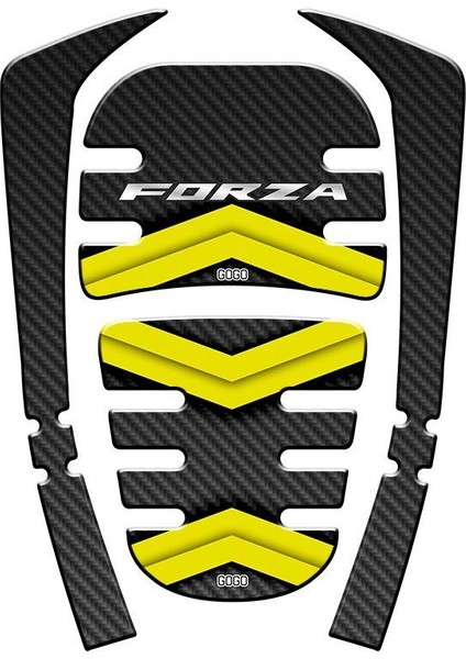 Honda Forza 2021 - 2024 Uyumlu Tank Pad 010