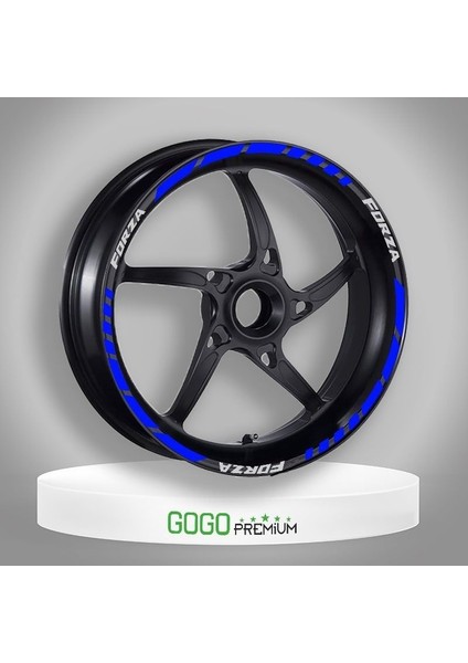 Reflektör Mavi Iı Honda Forza Uyumlu 1 Set Jant Şeridi