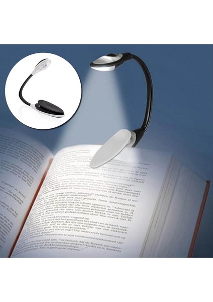 Mandallı Bükülebilir Kitap Okuma Işığı