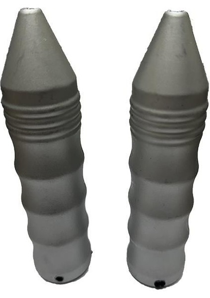 4 Parmak Mat Gri Sivri Elcik Plastik