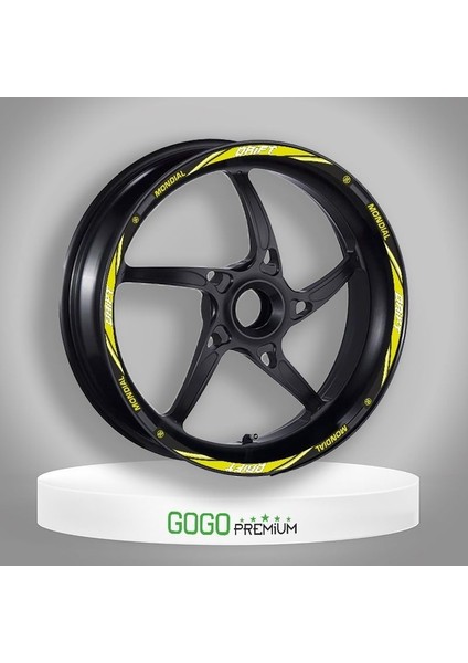 Mondial Drift L Flo Sarı 1 Set Jant Şeridi