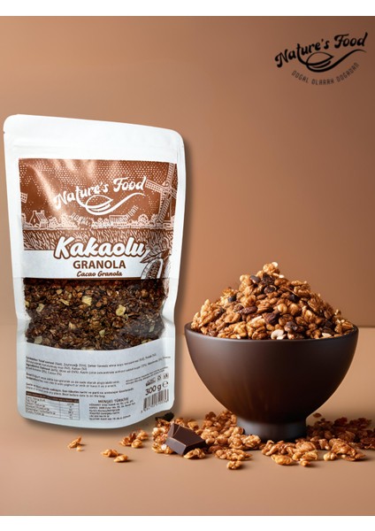 Kakaolu Granola 300GR Katkısız Koruyucusuz 1. Kalite Ürünlerden Hazırlanmış Doğal Içerik. indirimleri