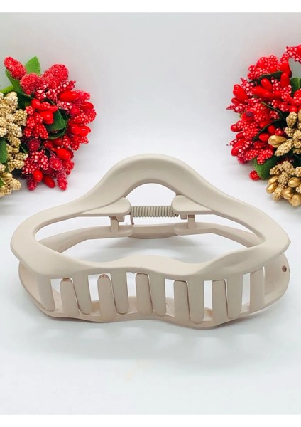 Kadın Soft Renkli Mandal Toka Saç Tokası 11 cm Büyük Boy fiyatları