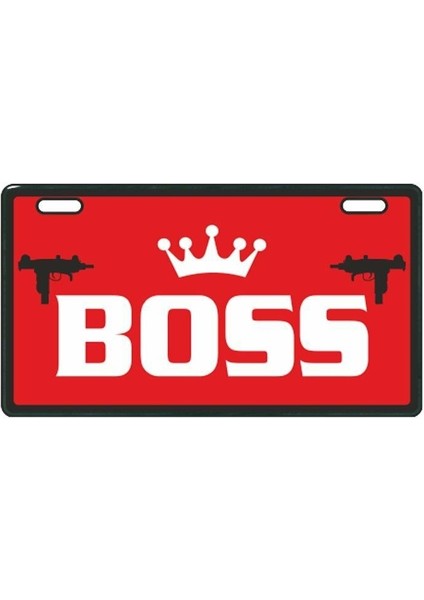 Kırmızı Boss E-Bike Plakalık