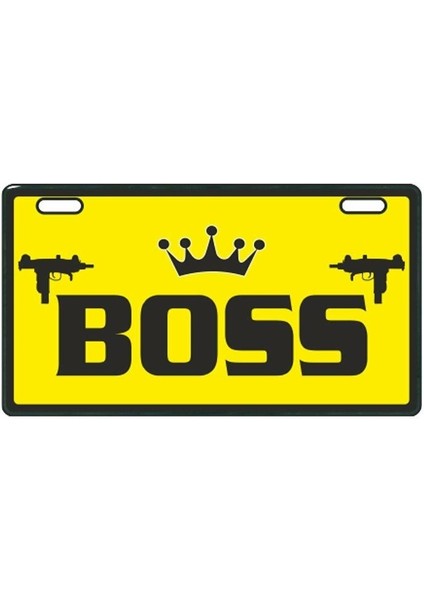 Sarı Boss E-Bike Plakalık