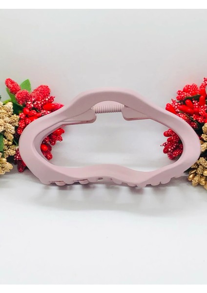 Kadın Soft Renkli Mandal Toka Saç Tokası 11 cm Büyük Boy