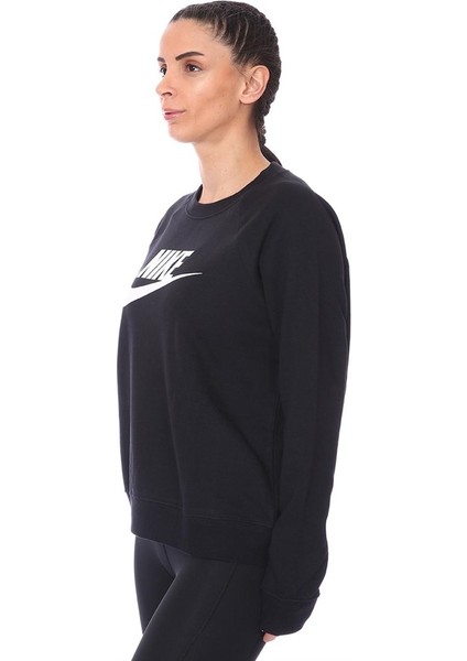 W Nsw Essntl Flc Gx Crew Kadın Siyah T-shirt - BV4112-010 modelleri