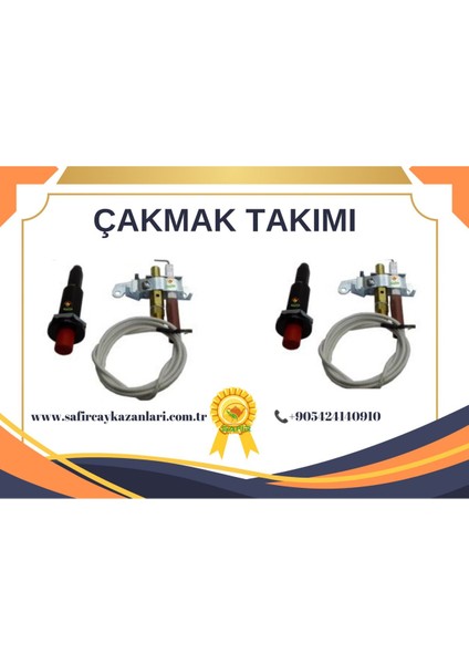 Çay Ocağı Çakmak Takımı Çay Kazanı Için Isı Ateşleme Çakmak Takımı Çay Semaveri Safir